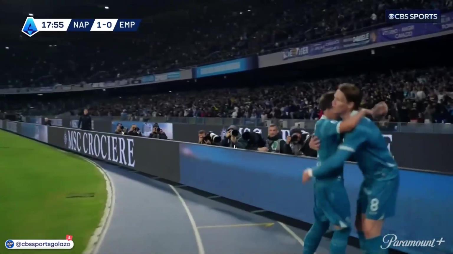 完美進球！麥克托米奈中場帶球一條龍外圍勁射破門！